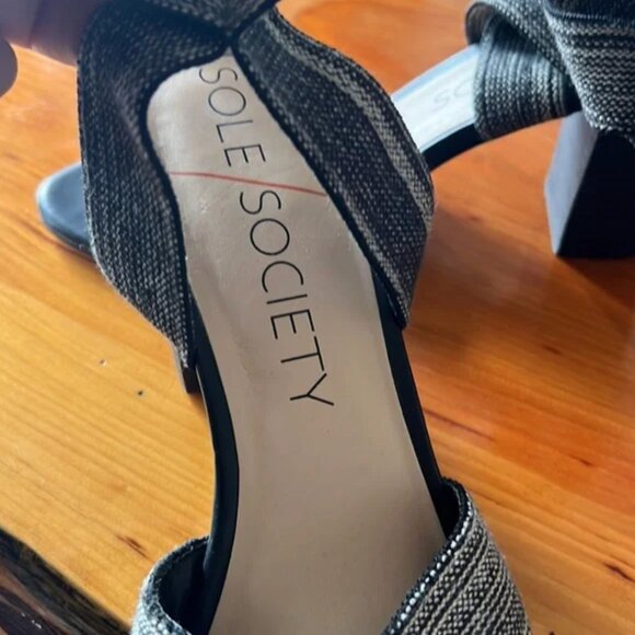 Sole society Josey Block heel sandals - womens size 9 - Picture 5 of 11
